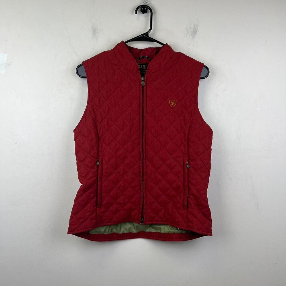 Ariat red Quilted Gilet Size M